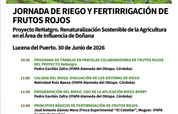Jornada de Riego y Fertirrigación de Frutos Rojos